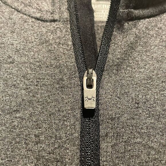 Under Armour- Men’s Grey 1/4 Zip Long Sleeve Loose Fit Activewear Shirt- Size M - Picture 5 of 7